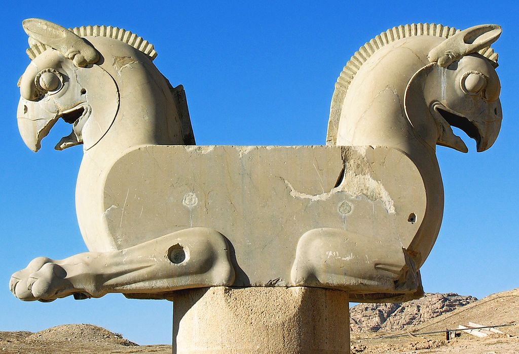 Achaemenid griffin at Persepolis, © Creative Commons