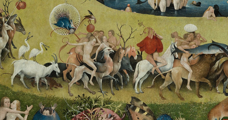 The Garden of Earthly Delights av Hieronymus Bosch. (eget utsnitt)